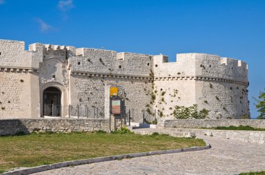 monte sant'angelo Kalesi. Puglia. İtalya.