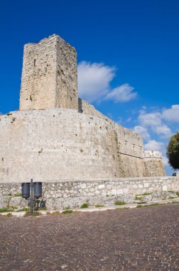 monte sant'angelo Kalesi. Puglia. İtalya.