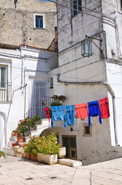 alleyway. Monte sant'angelo. Puglia. İtalya.