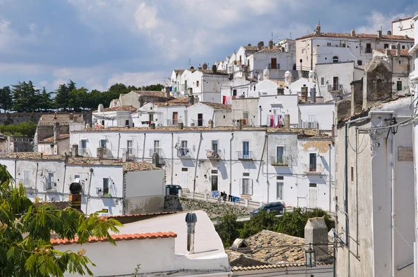 Monte sant'angelo panoramik manzaralı. Puglia. İtalya. — Stok fotoğraf