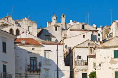 rodi garganico panoramik manzaralı. Puglia. İtalya.