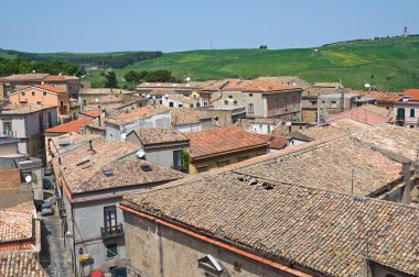 melfi panoramik manzaralı. Basilicata. İtalya.