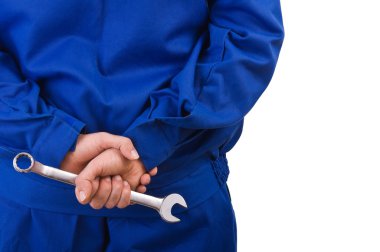 mavi yakalı işçi.