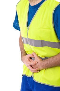 mavi yakalı işçi.