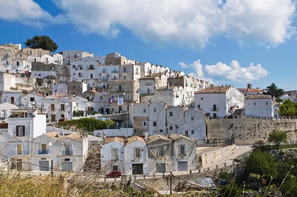 Panoramic view of Monte Sant 'Angelo. Апулия. Италия . — стоковое фото