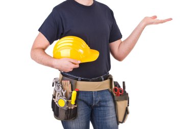 mavi yakalı işçi.