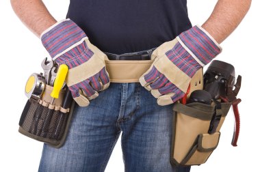 mavi yakalı işçi.