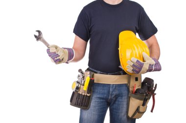 mavi yakalı işçi.