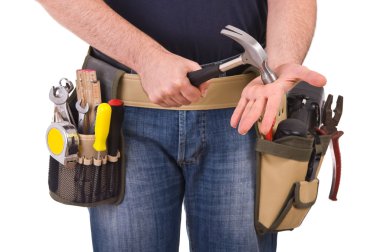 mavi yakalı işçi.