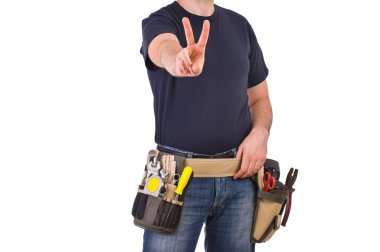 mavi yakalı işçi.