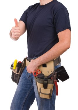 mavi yakalı işçi.