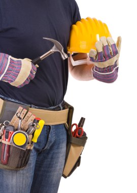 mavi yakalı işçi.