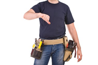 mavi yakalı işçi.