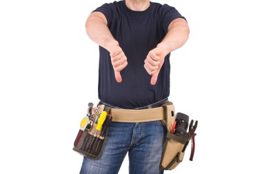 mavi yakalı işçi.