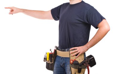 mavi yakalı işçi.