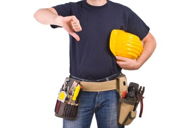 mavi yakalı işçi.