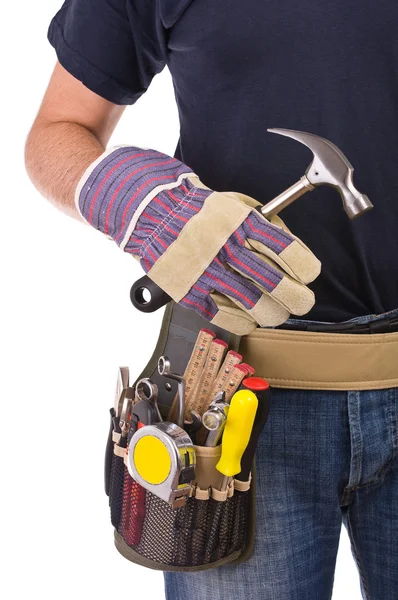 Blue collar worker. Royalty Free Stock Images