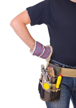 mavi yakalı işçi.