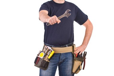 mavi yakalı işçi.