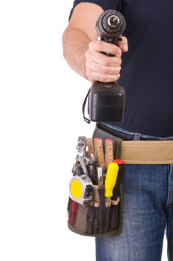 mavi yakalı işçi.