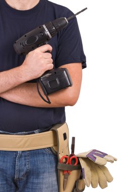 mavi yakalı işçi.