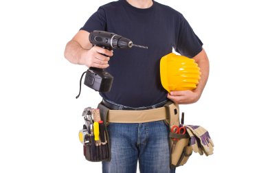 mavi yakalı işçi.