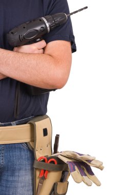 mavi yakalı işçi.