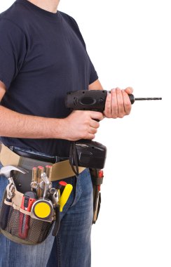 mavi yakalı işçi.