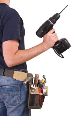 mavi yakalı işçi.