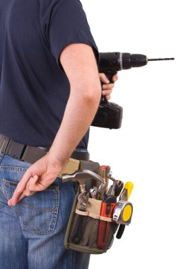 mavi yakalı işçi.