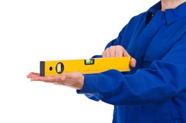 mavi yakalı işçi.