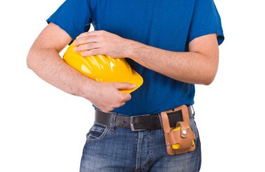 mavi yakalı işçi.