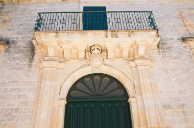 sossi Sarayı. Poggiardo. Puglia. İtalya.