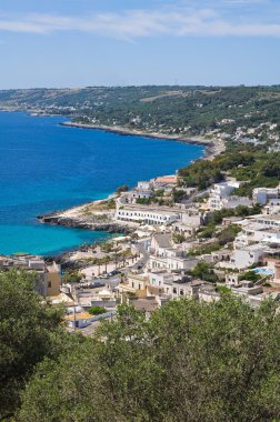 Canan panoramik manzaralı. Puglia. İtalya.