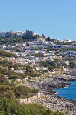 Canan panoramik manzaralı. Puglia. İtalya.