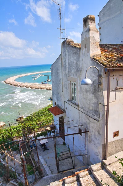 Panoramatický pohled na rodi garganico. Puglia. Itálie. — Stock fotografie