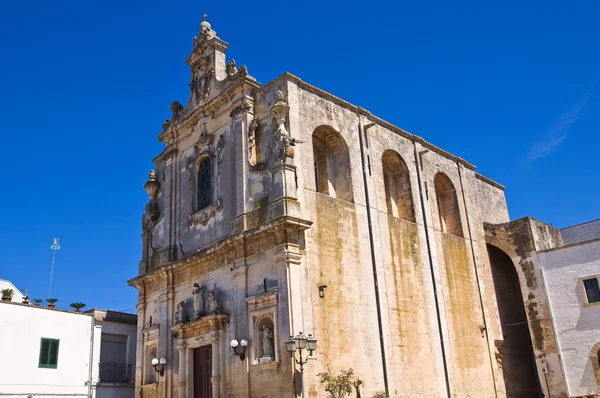 Moeder de kerk van st. luca. Palmariggi. Puglia. Italië. — Stockfoto