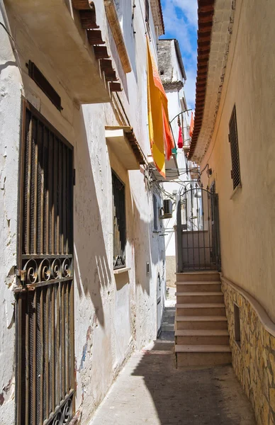 Steegje. Rodi garganico. Puglia. Italië. — Stockfoto