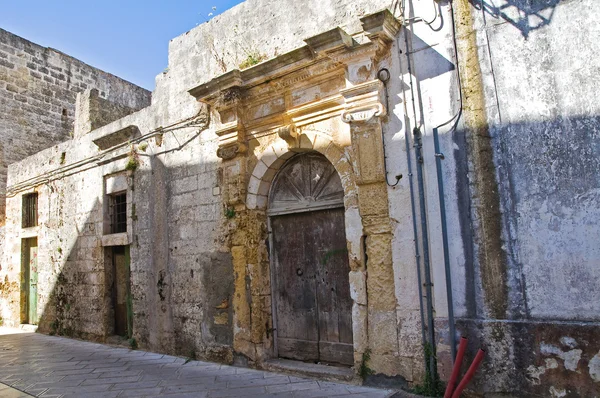 Para o beco. Presicce. Puglia. Itália . — Fotografia de Stock