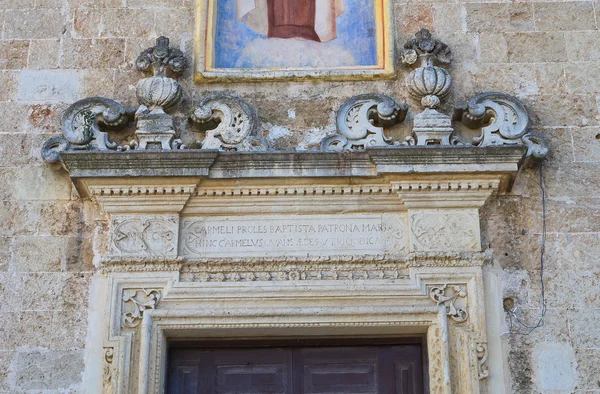 Церковь Кармайн. Счет в серии: 1-1. Апулия. Италия . — стоковое фото