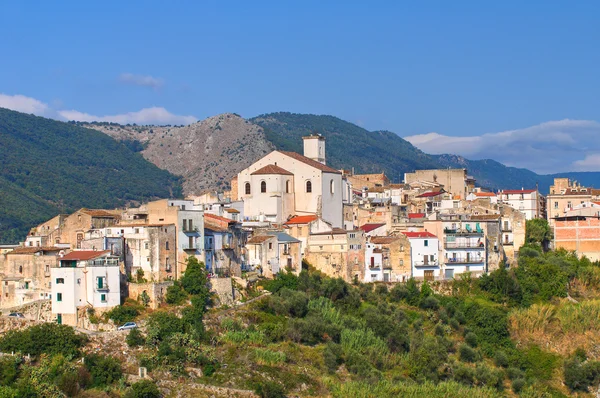 Panoramisch zicht van cagnano varano. Puglia. Italië. — Stockfoto