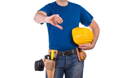 mavi yakalı işçi.