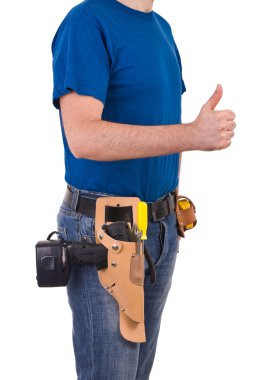 mavi yakalı işçi.