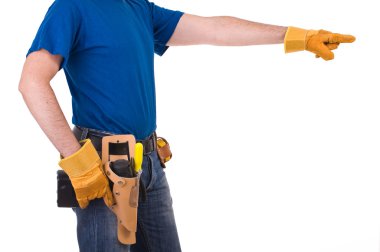 mavi yakalı işçi.