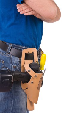 mavi yakalı işçi.