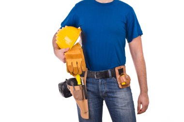 mavi yakalı işçi.