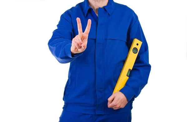 Colarinho azul trabalhador . — Fotografia de Stock