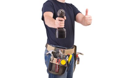 mavi yakalı işçi.