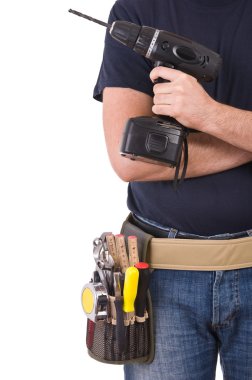 mavi yakalı işçi.