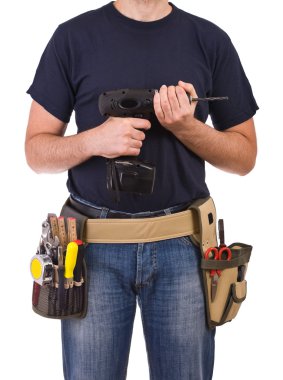 mavi yakalı işçi.